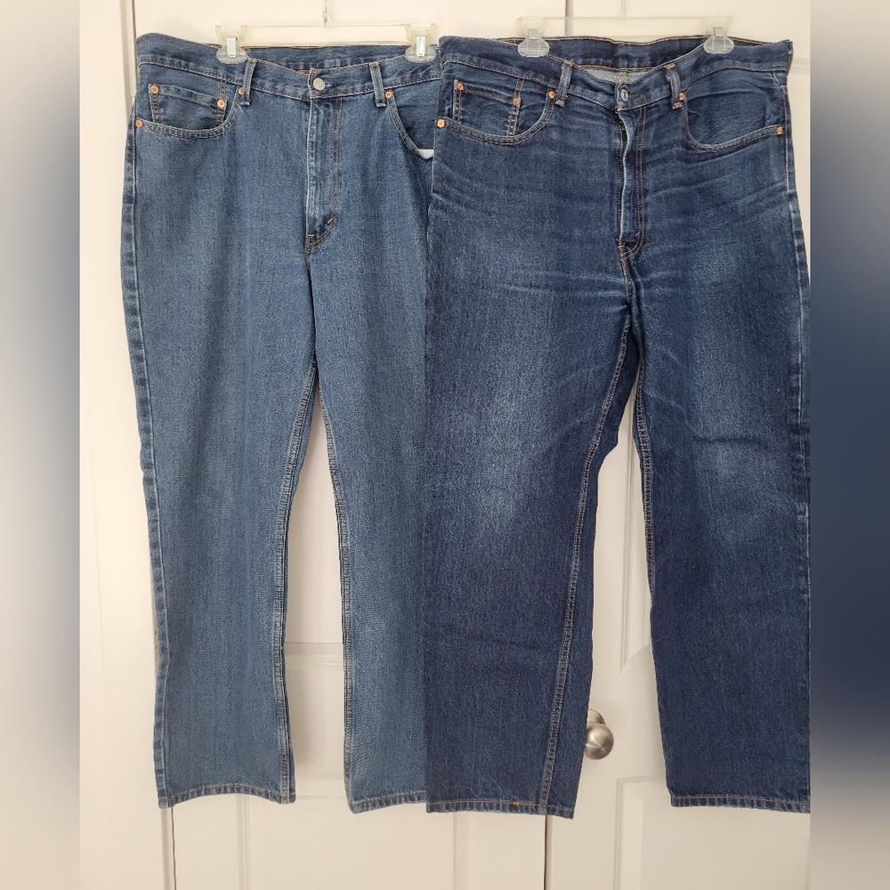 Two pair men's Levi Strauss jeans .Size W 38 L 32